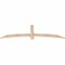 Ekena Millwork Bellingham Smooth Timber Gable Bracket, Douglas Fir, 72"W x 21"H x 1 1/2"D x 3 1/2"F, 7/12 Pitch GBW072X21X0204BEL00SDF - alternate 3